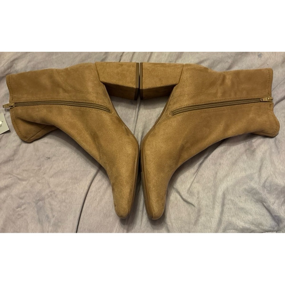 NEW A New Day Women's‎ Chestnut Suede Pippa Stretch Heeled Ankle Boots, Size 10 - Picture 10 of 12